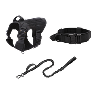 Thumbnail for Tactical Dog Harness, Collar & Leash Combo | Heavy Duty Set Made For Medium and Large Breeds