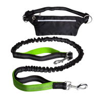 Thumbnail for Hands Free Running Dog Leash with Dual Handles | Waist Belt, Pack and Bungee Leash