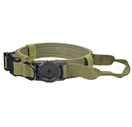 Tactical Harness, Tracking Tag Compatible Collar & Dog Leash Combo | Durable Construction Army Style Gear Set