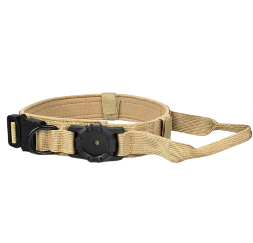 Tactical Harness, Tracking Tag Compatible Collar & Dog Leash Combo | Durable Construction Army Style Gear Set