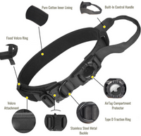 Thumbnail for Tactical Harness, Tracking Tag Compatible Collar & Dog Leash Combo | Durable Construction Army Style Gear Set