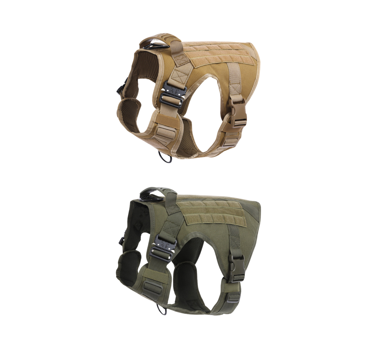 Tactical Dog Harness | Heavy Duty for Medium and Large Breeds | With No Pull Front Ring and MOLLE System