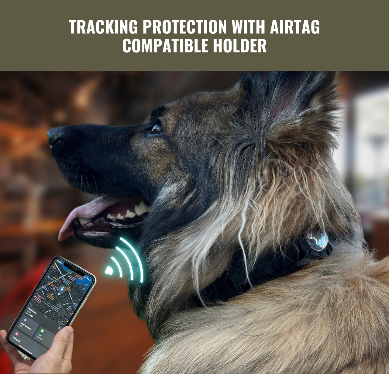 Tactical Harness, Tracking Tag Compatible Collar & Dog Leash Combo | Durable Construction Army Style Gear Set