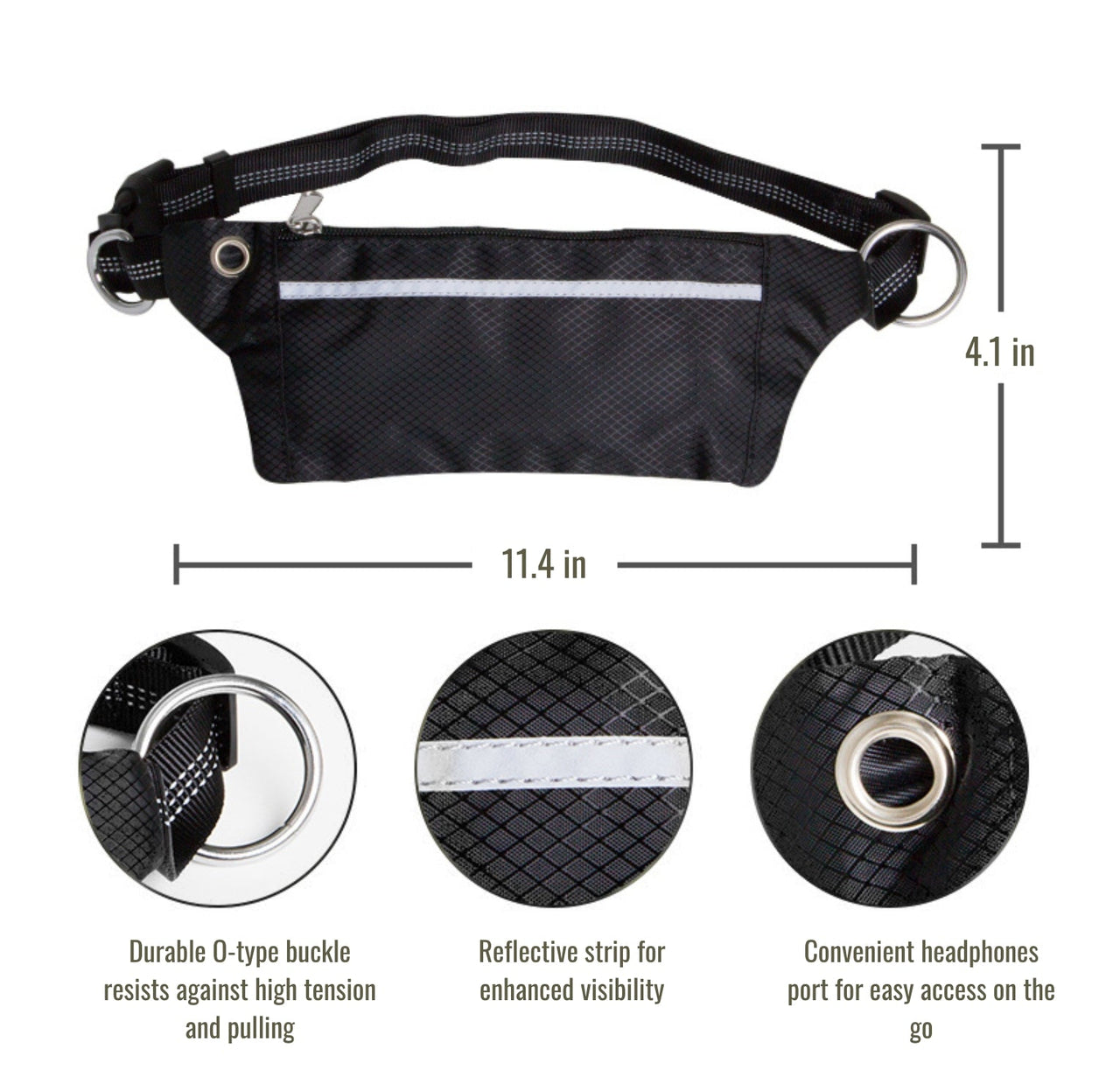 Hands Free Running Dog Leash with Dual Handles | Waist Belt, Pack and Bungee Leash