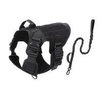 Thumbnail for Tactical Dog Harness & Leash Combo | K-9 Army Style Vest and Tactical Dual Handle Leash