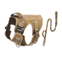 Thumbnail for Tactical Dog Harness & Leash Combo | K-9 Army Style Vest and Tactical Dual Handle Leash