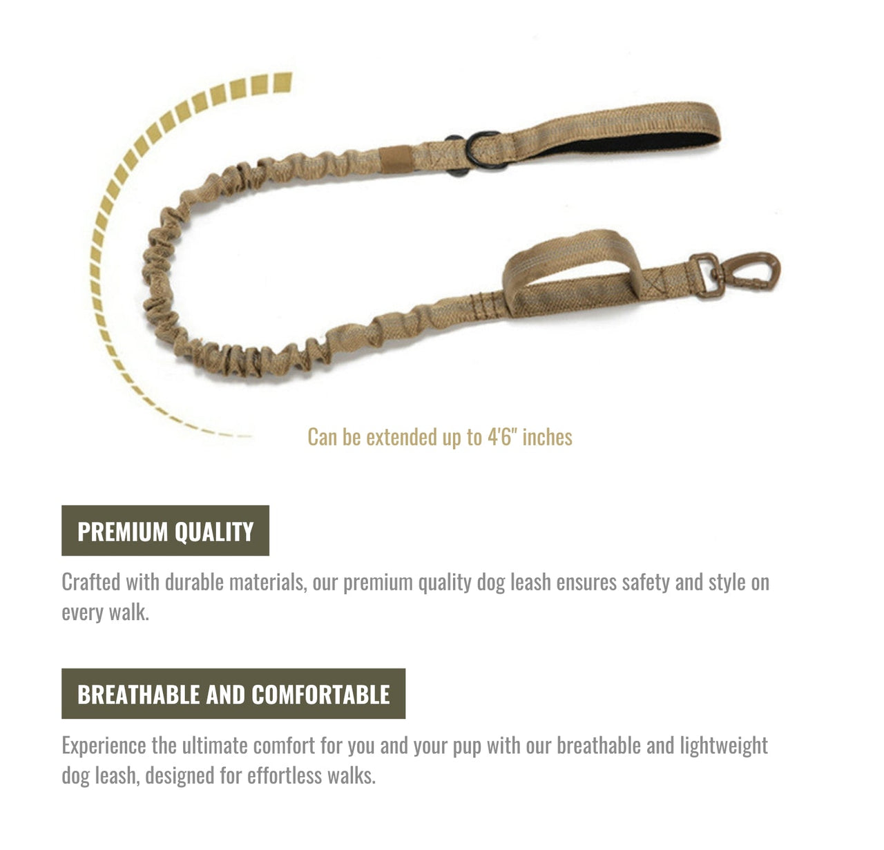 Tactical Dog Harness, Collar & Leash Combo | Heavy Duty Set Made For Medium and Large Breeds