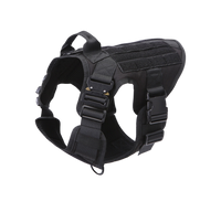 Thumbnail for Tactical Harness, Tracking Tag Compatible Collar & Dog Leash Combo | Durable Construction Army Style Gear Set
